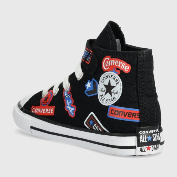 Converse tenisi copii culoarea negru preţ