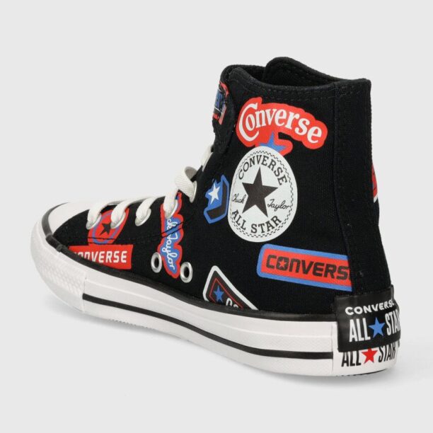 Converse tenisi copii culoarea negru preţ