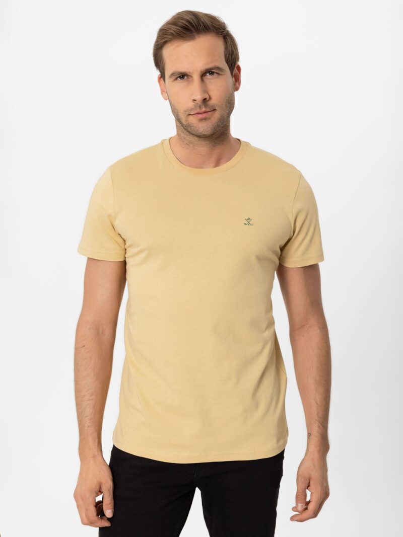 Cool Hill Tricou 'Antonio'  nisipiu / oliv