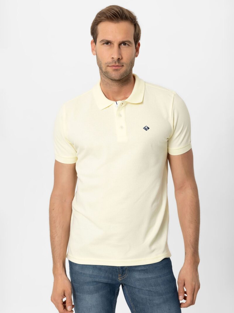 Cool Hill Tricou 'Miguel'  galben pastel / verde deschis