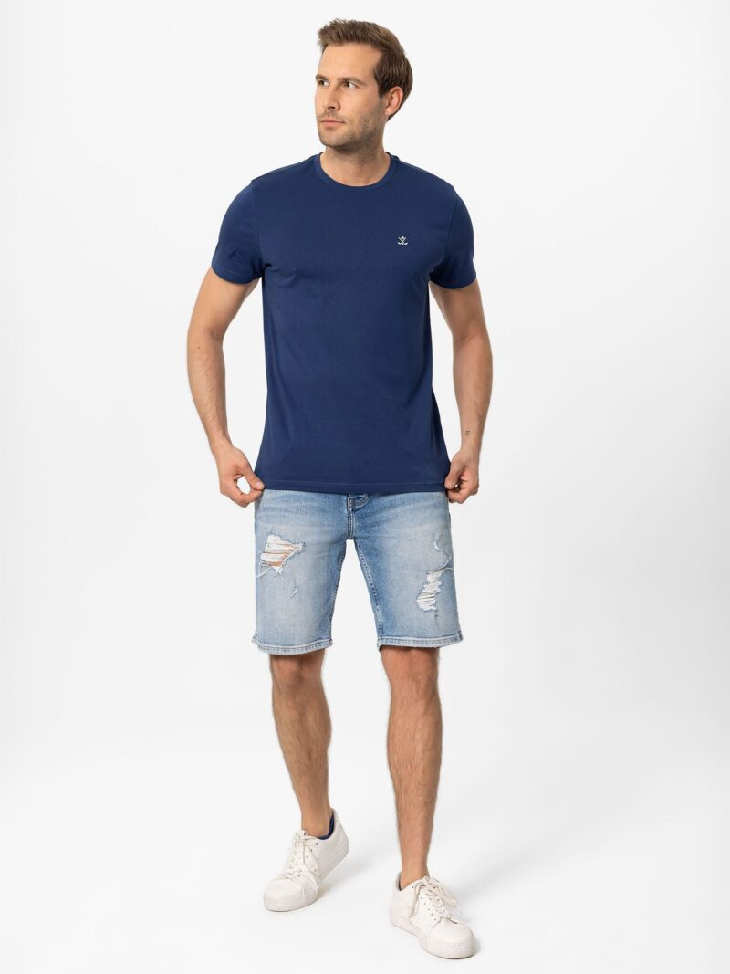 Original Cool Hill Tricou  bleumarin / indigo / alb