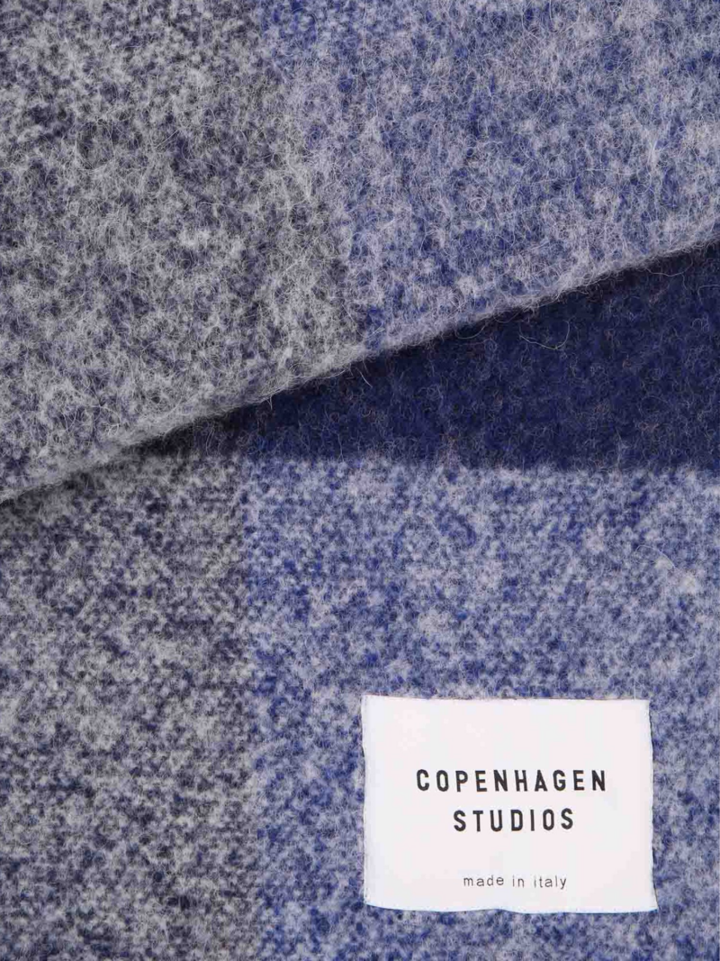 Copenhagen Fular  bleumarin / alb