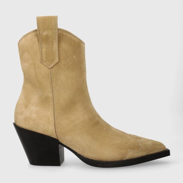 Copenhagen cizme de cowboy din piele intoarsa CPH238 suede femei