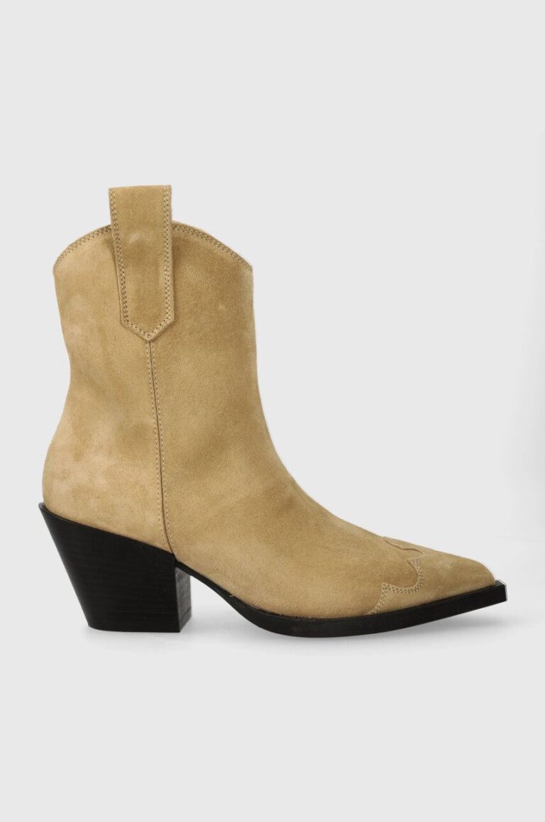 Copenhagen cizme de cowboy din piele intoarsa CPH238 suede femei