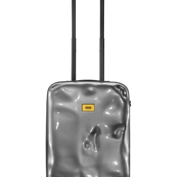 Crash Baggage valiza LUNAR Small Size culoarea argintiu