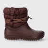 Crocs cizme de iarna Classic Neo Puff Luxe Boot culoarea bordo