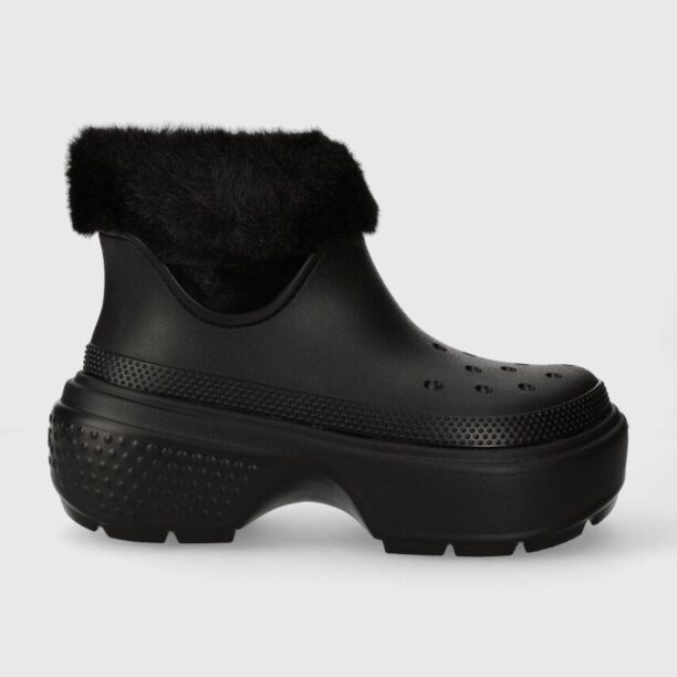 Crocs cizme de iarna Stomp Lined Boot culoarea negru