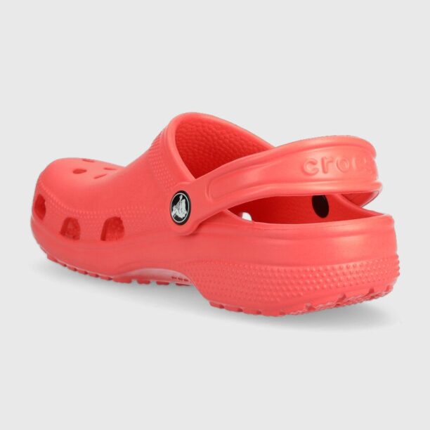 Crocs papuci CLASSIC KIDS CLOG culoarea rosu preţ