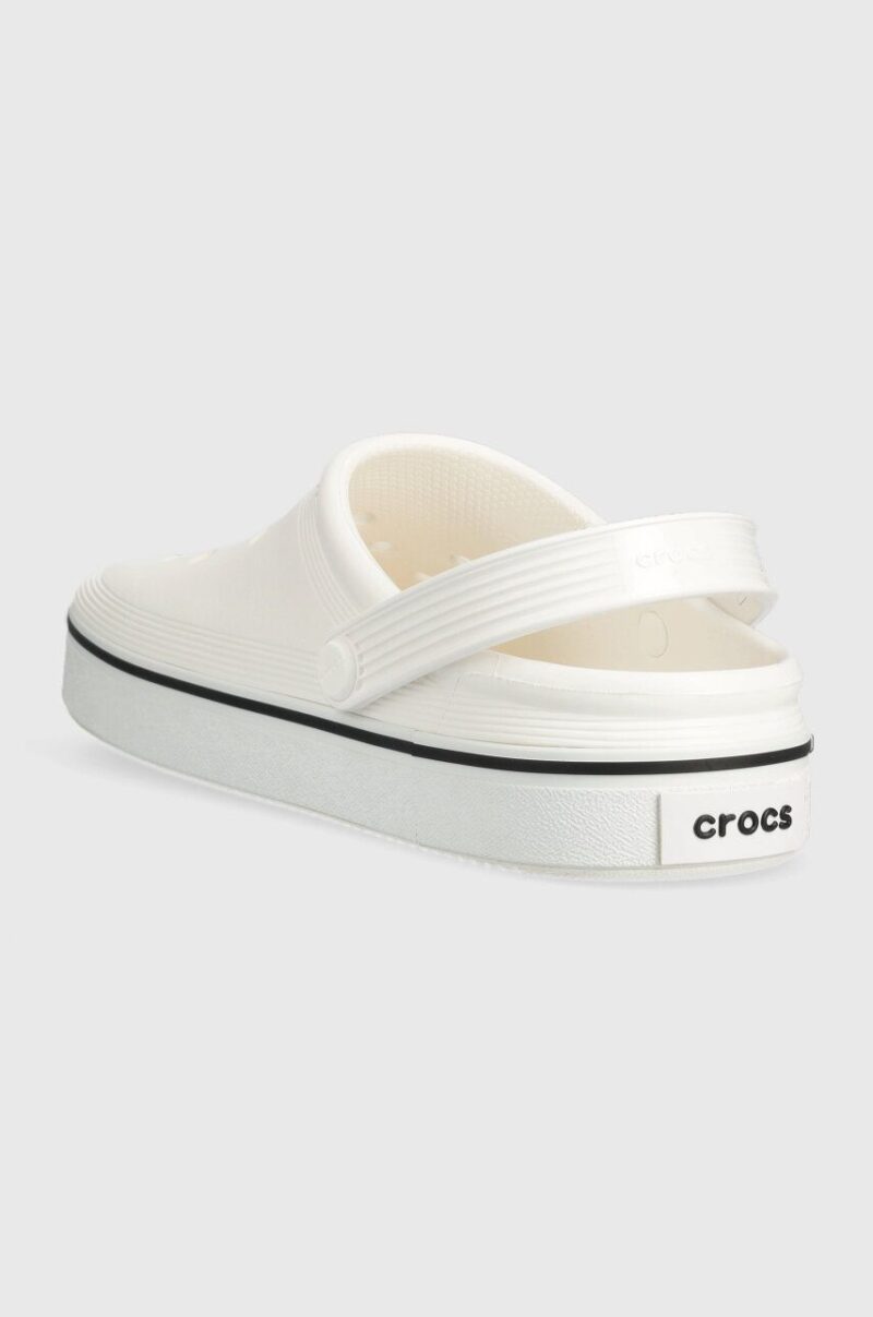 Crocs papuci Crocband Clean Clog culoarea alb 208371 preţ