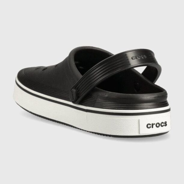 Crocs papuci Crocband Clean Clog culoarea negru 208371 preţ