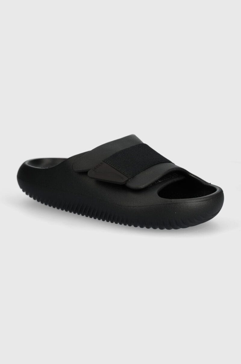 Crocs papuci Mellow Luxe Recovery Slide culoarea negru