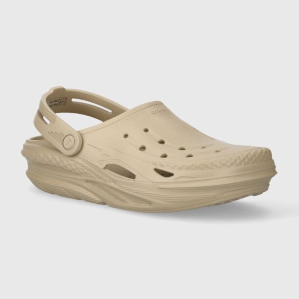 Crocs papuci Off Grid Clog culoarea bej