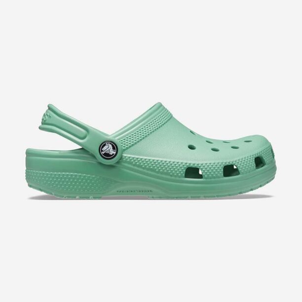 Crocs slapi Classic Kids Clog culoarea verde