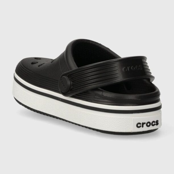 Crocs slapi copii 208479 Off Court Clog T culoarea negru preţ