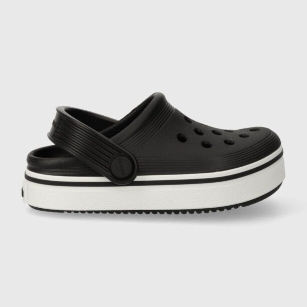 Crocs slapi copii 208479 Off Court Clog T culoarea negru