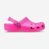 Crocs slapi copii Classic Kids Clog culoarea roz