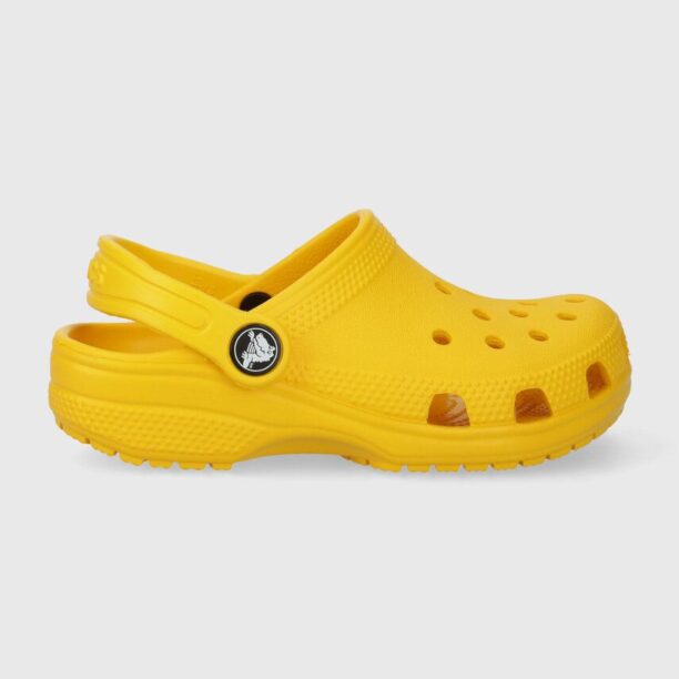 Crocs slapi copii culoarea galben