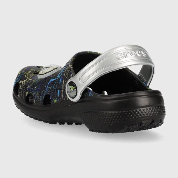 Crocs slapi copii culoarea negru preţ