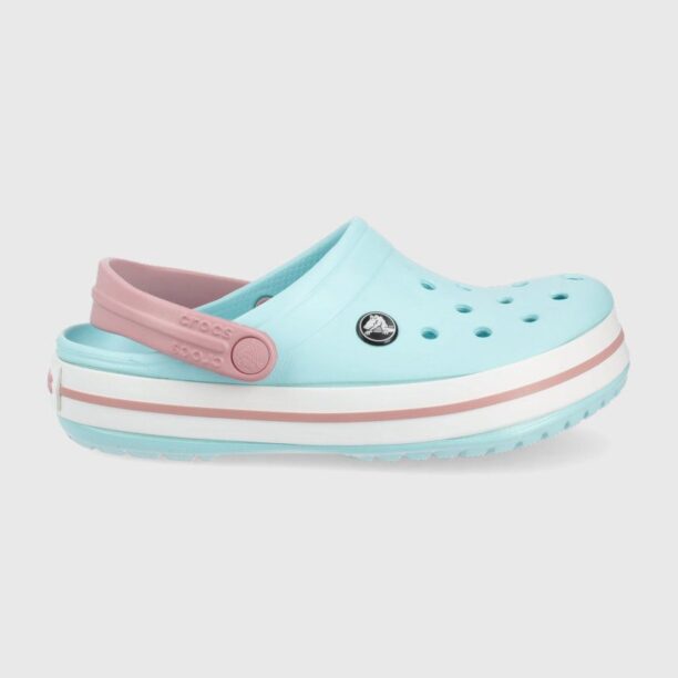 Crocs slapi copii culoarea turcoaz