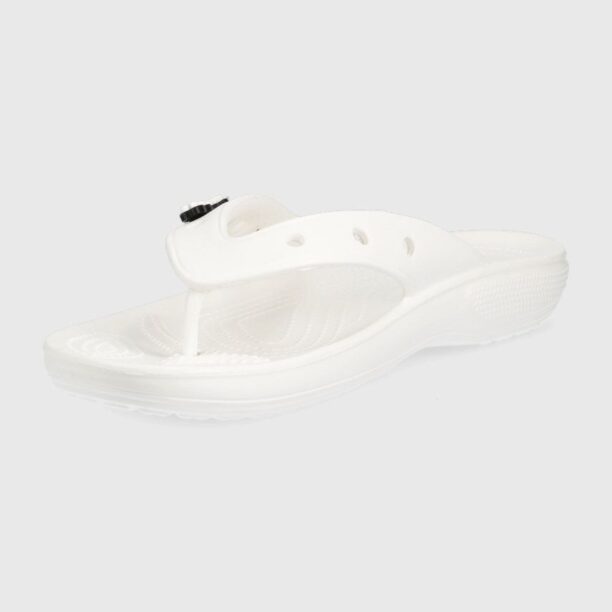 Crocs șlapi culoarea alb 207713.100-WHITE preţ