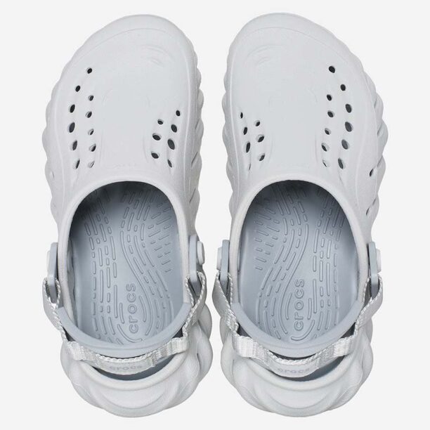 Crocs slapi culoarea gri preţ