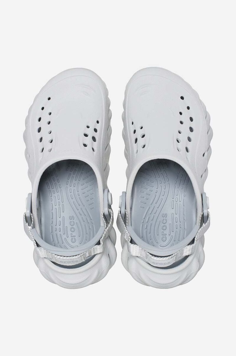 Crocs slapi culoarea gri preţ