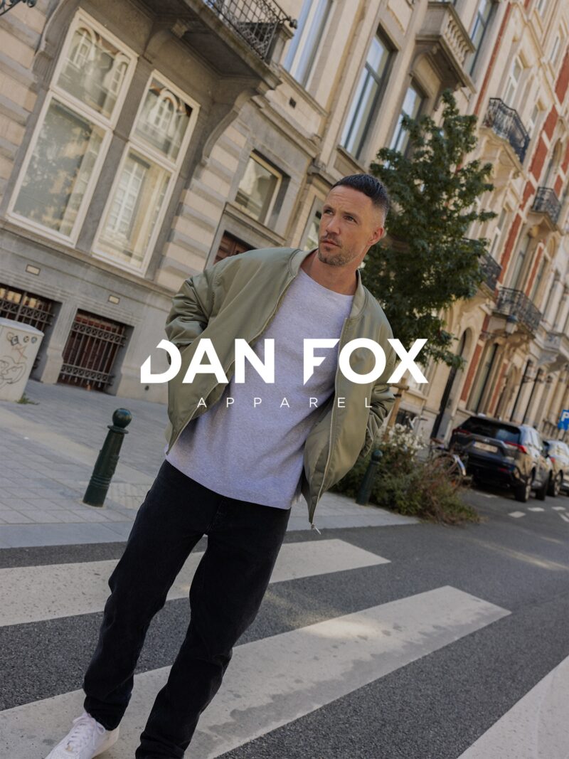 Original DAN FOX APPAREL Bluză de molton 'Emin'  bleumarin