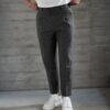 DAN FOX APPAREL Pantaloni cu dungă 'Essential'  negru