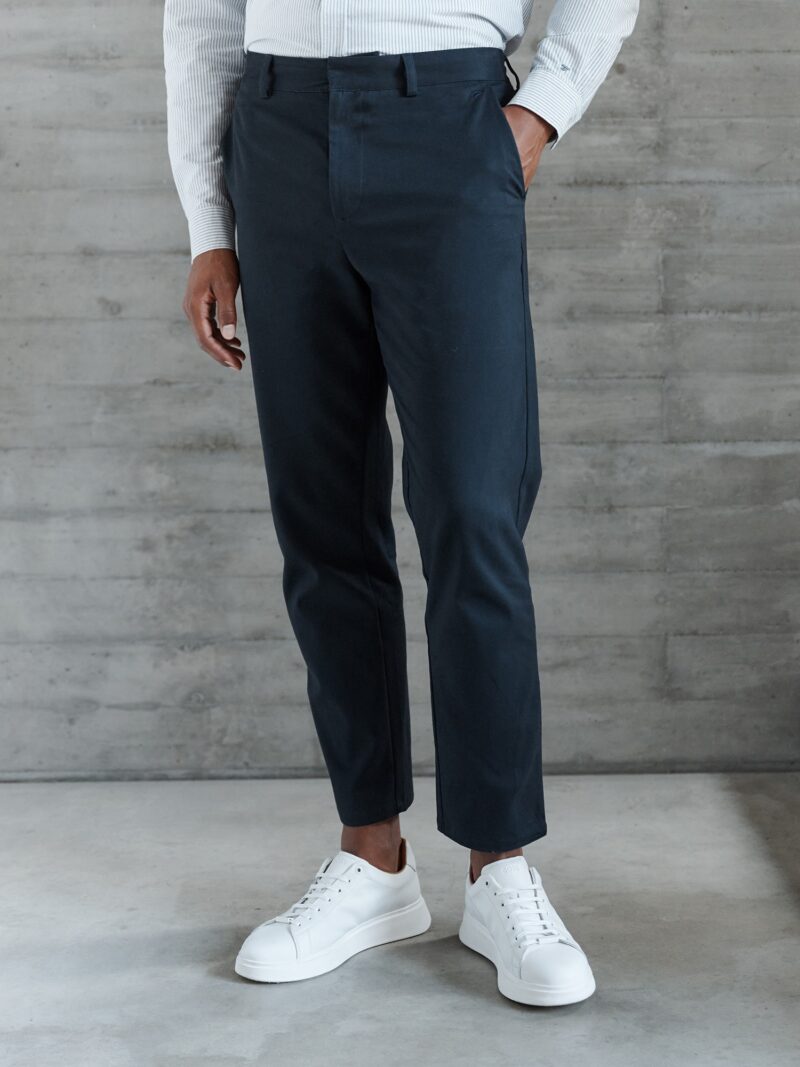 DAN FOX APPAREL Pantaloni eleganți 'Essential'  bleumarin