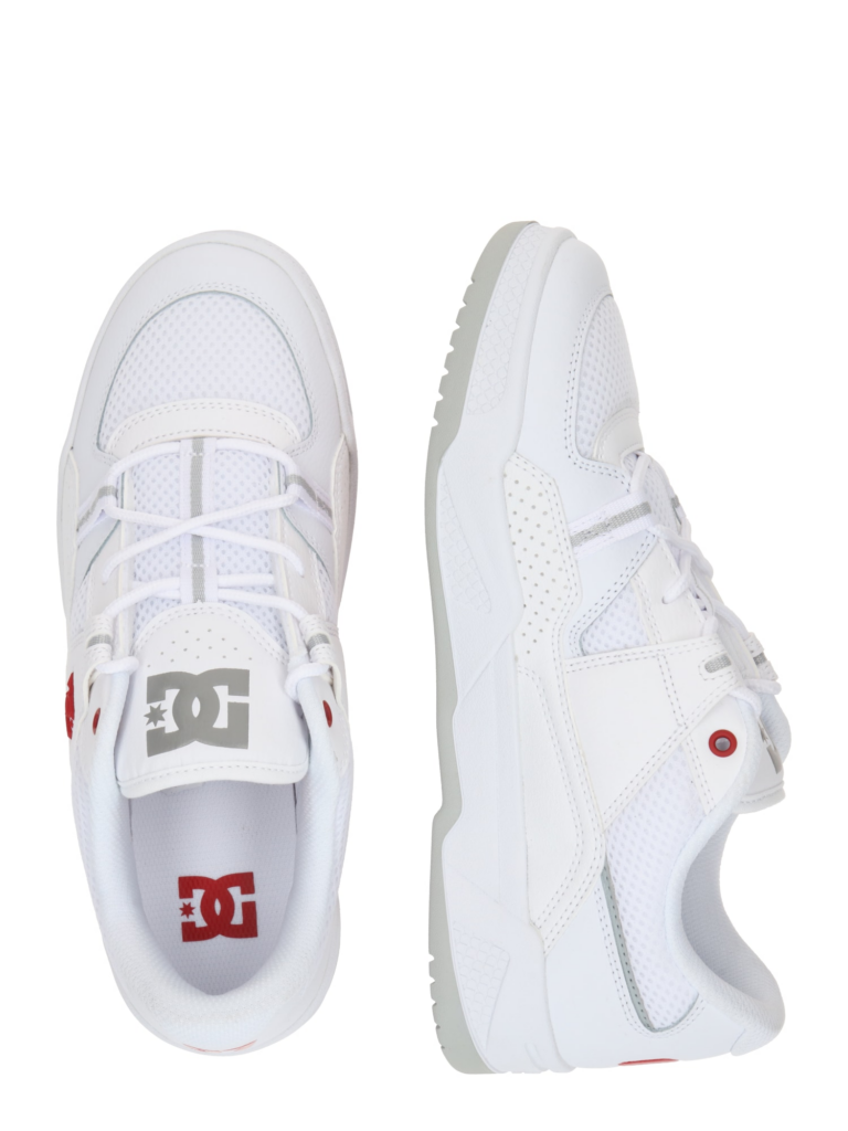 DC Shoes Sneaker low 'CONSTRUCT'  gri argintiu / roșu / alb