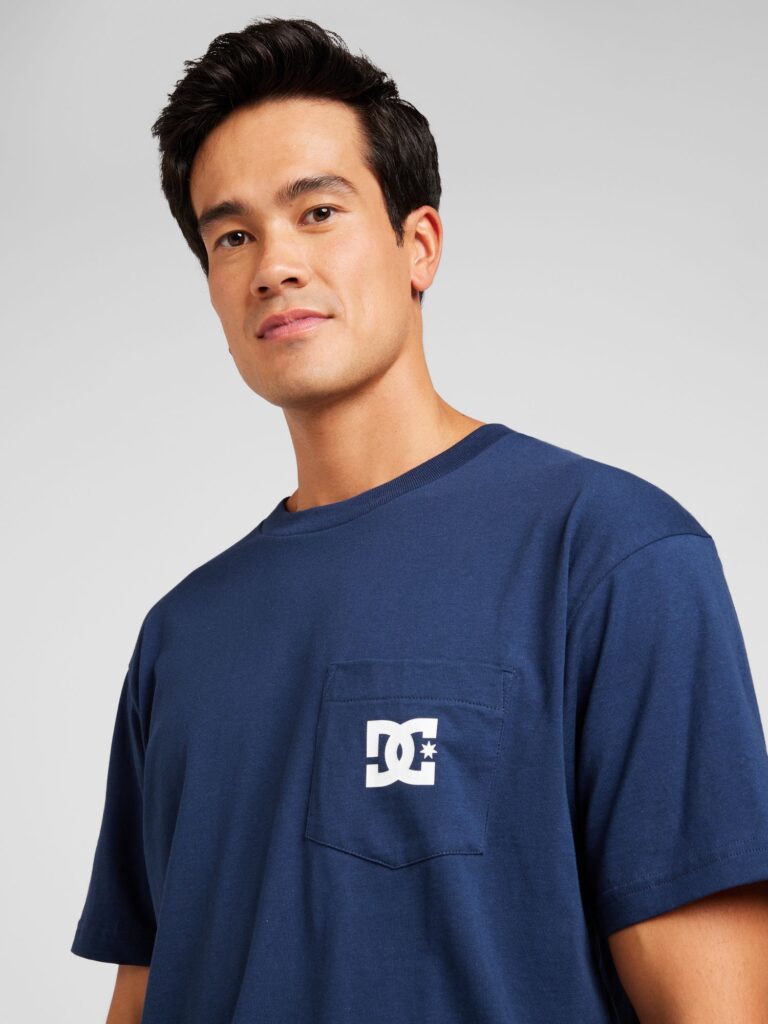 DC Shoes Tricou 'STAR'  albastru închis / alb