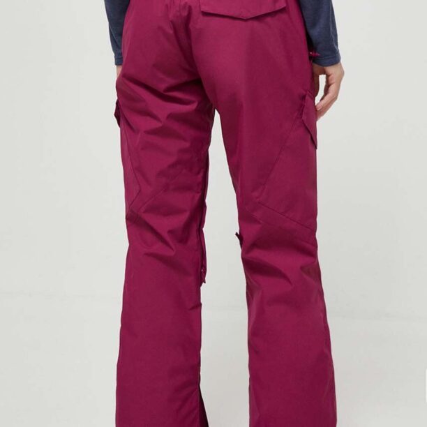 DC pantaloni Nonchalant culoarea bordo preţ