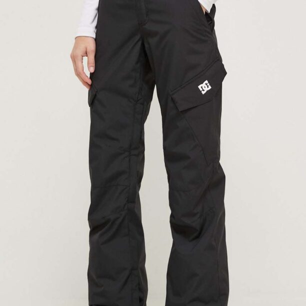 DC pantaloni Nonchalant culoarea negru