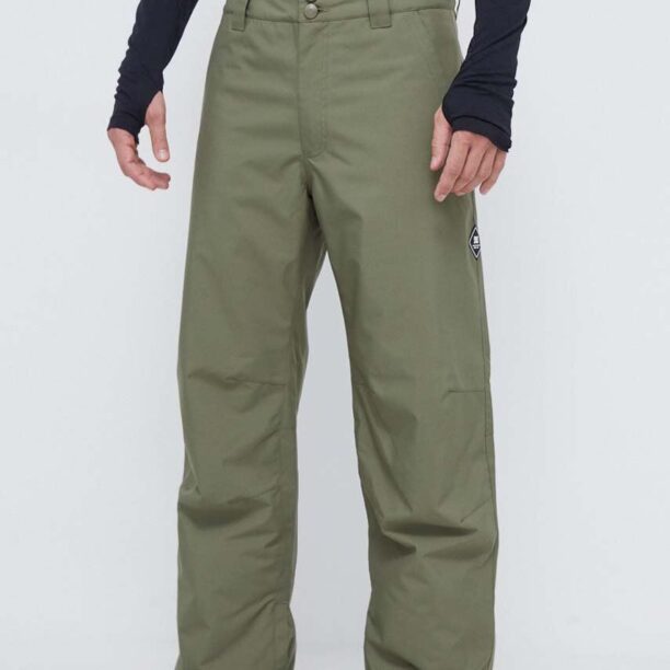 DC pantaloni Snow Chino culoarea verde