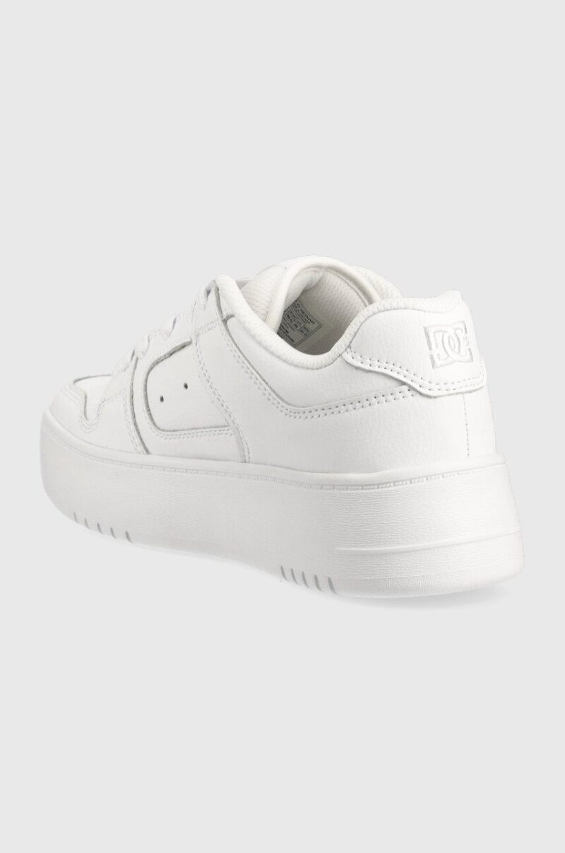 DC sneakers din piele culoarea alb preţ