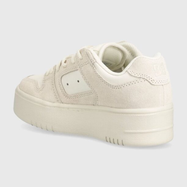 DC sneakers din piele culoarea bej preţ