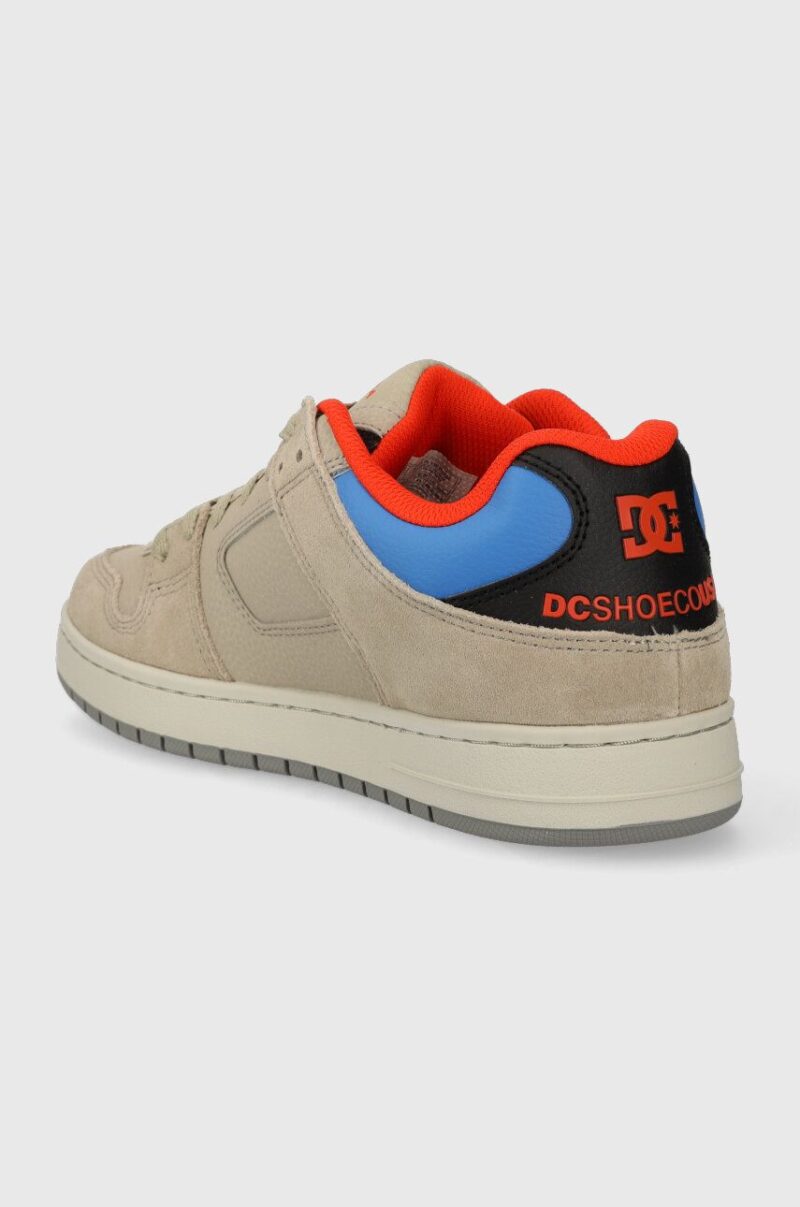 DC sneakers din piele culoarea gri preţ