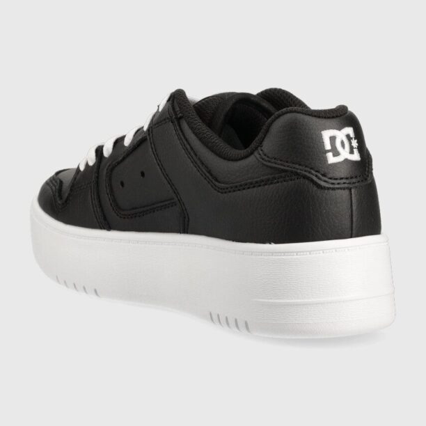 DC sneakers din piele culoarea negru preţ