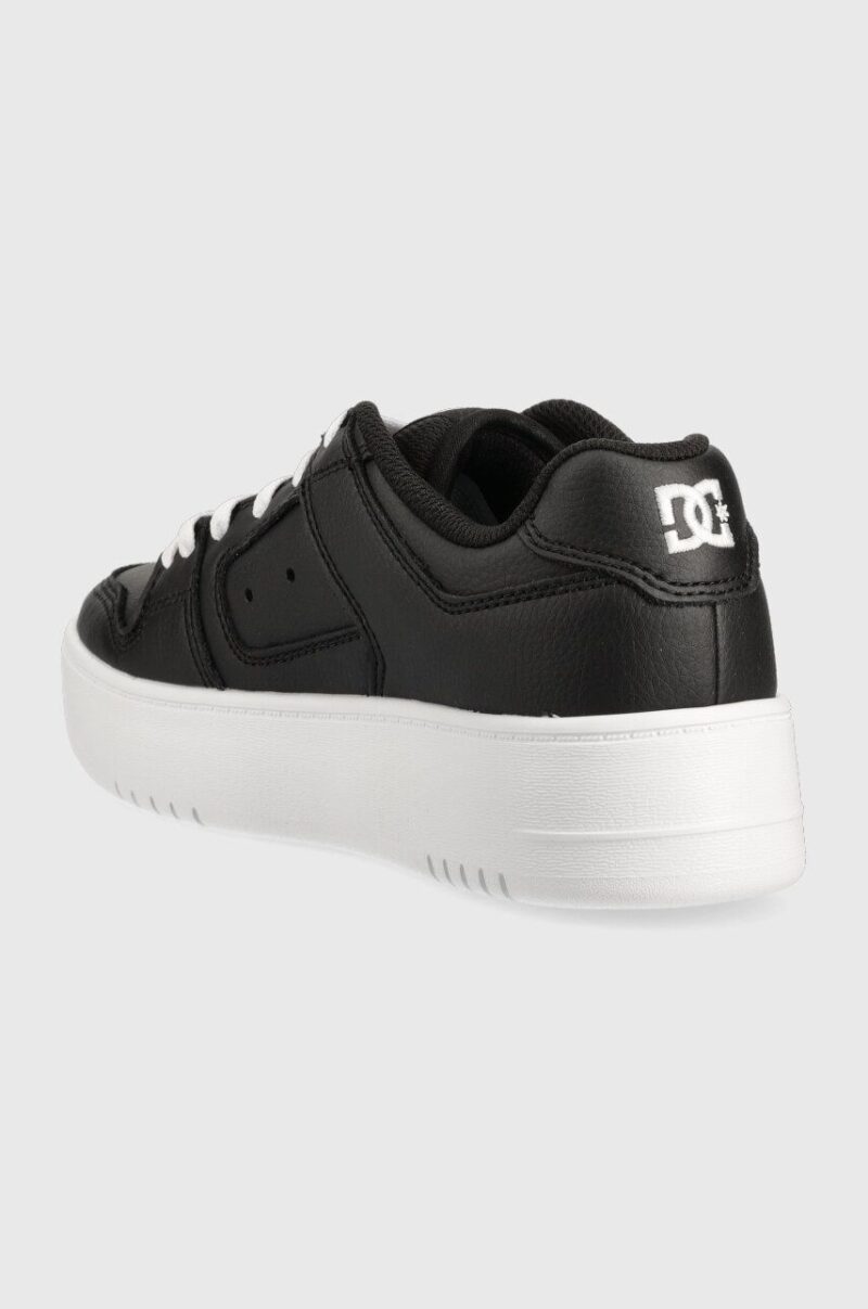 DC sneakers din piele culoarea negru preţ