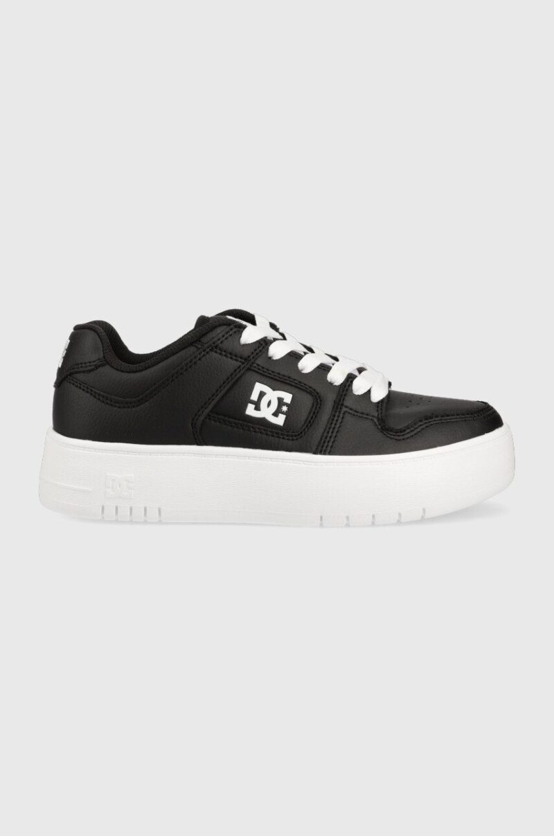 DC sneakers din piele culoarea negru