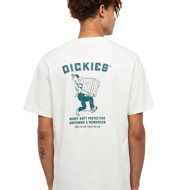 DICKIES Tricou 'DICKIES'  verde / alb preţ