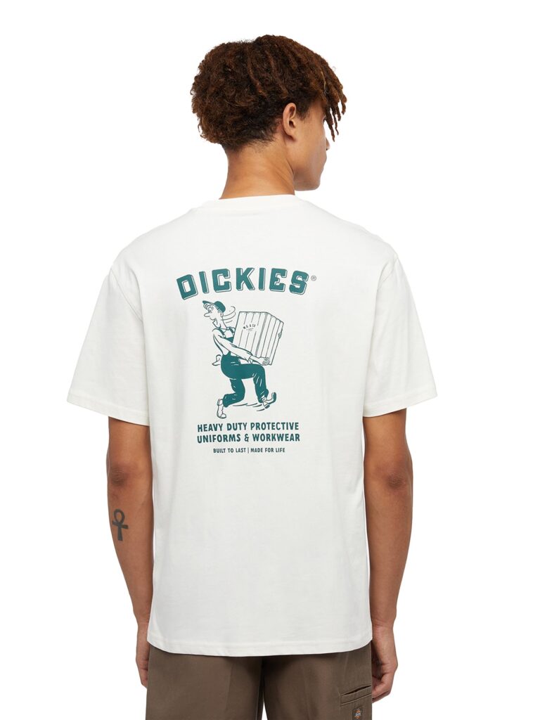 DICKIES Tricou 'DICKIES'  verde / alb preţ