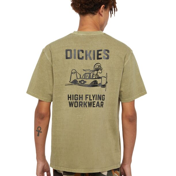 DICKIES Tricou 'HIGH FLYING WORKWEAR'  alb preţ