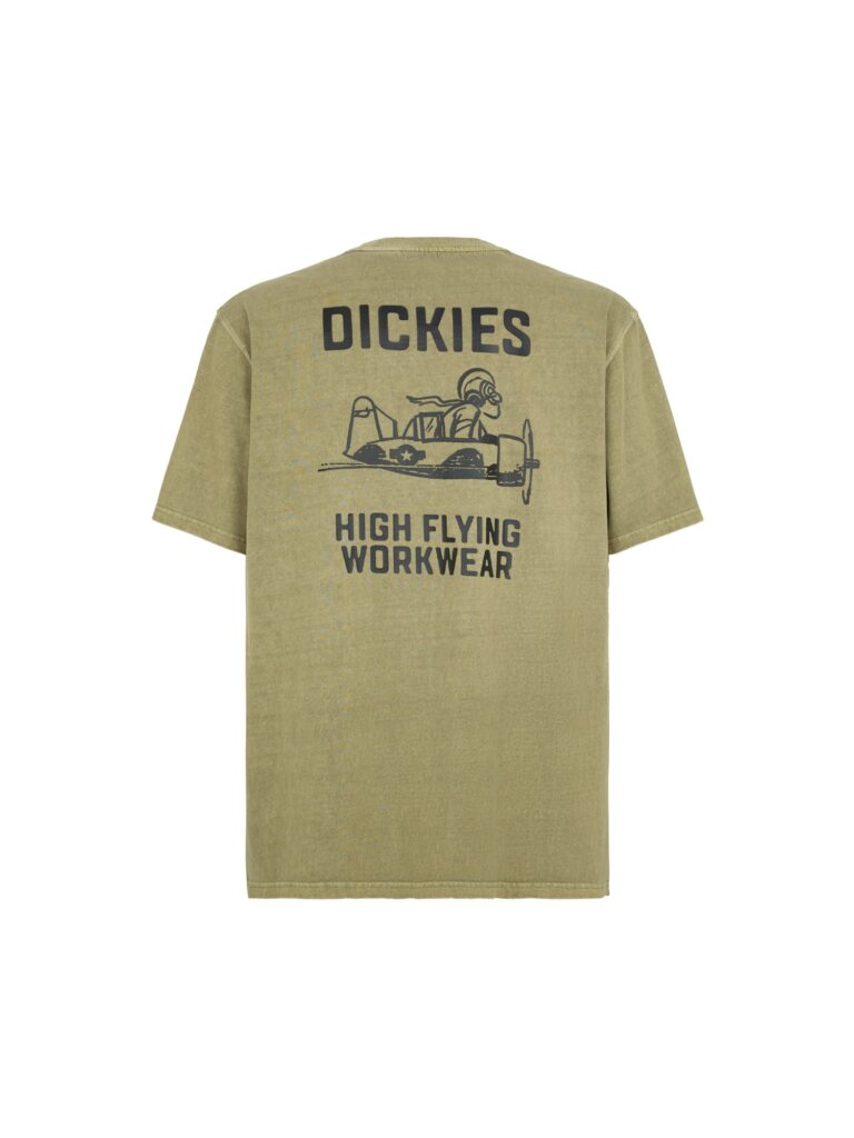 DICKIES Tricou 'HIGH FLYING WORKWEAR'  alb