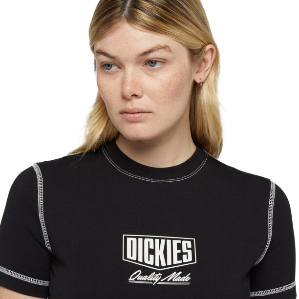 Original DICKIES Tricou 'PHILIPSBURG '  negru / alb