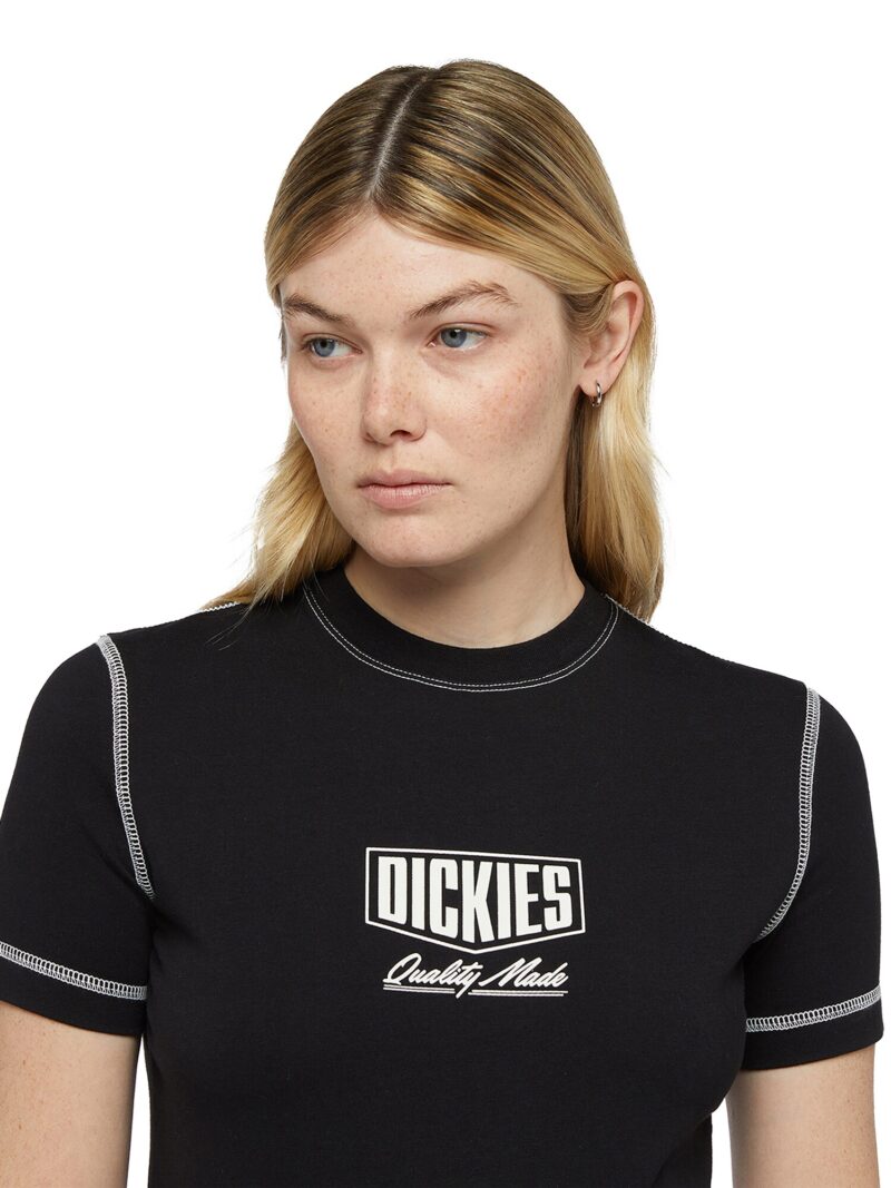 Original DICKIES Tricou 'PHILIPSBURG '  negru / alb