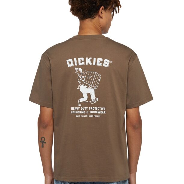 DICKIES Tricou  maro / alb preţ