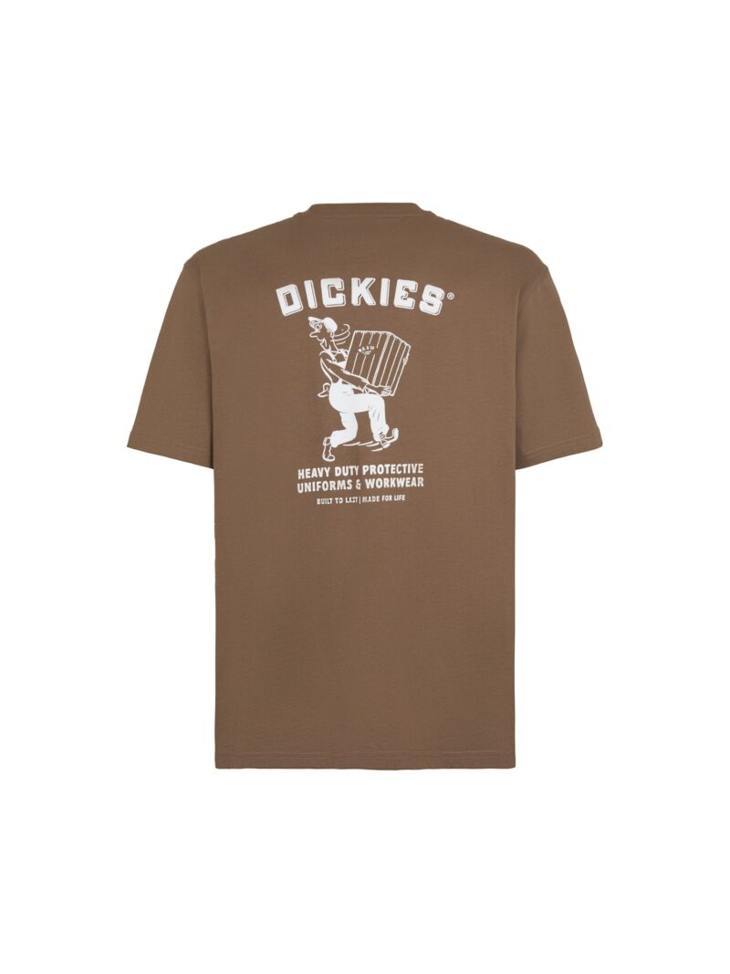 DICKIES Tricou  maro / alb