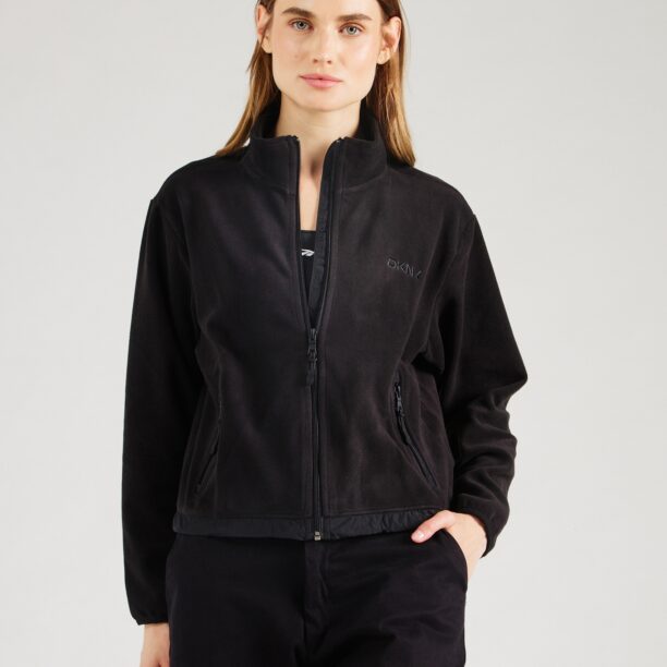 DKNY Performance Jachetă  fleece funcțională  negru