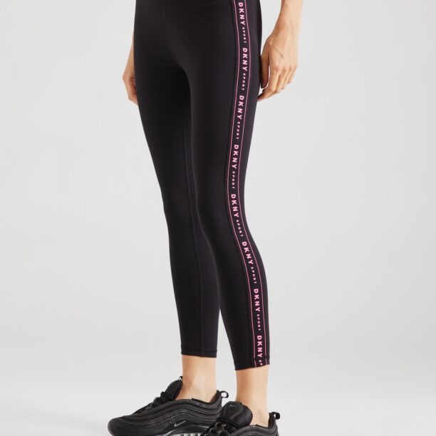 DKNY Performance Pantaloni sport  roz / negru